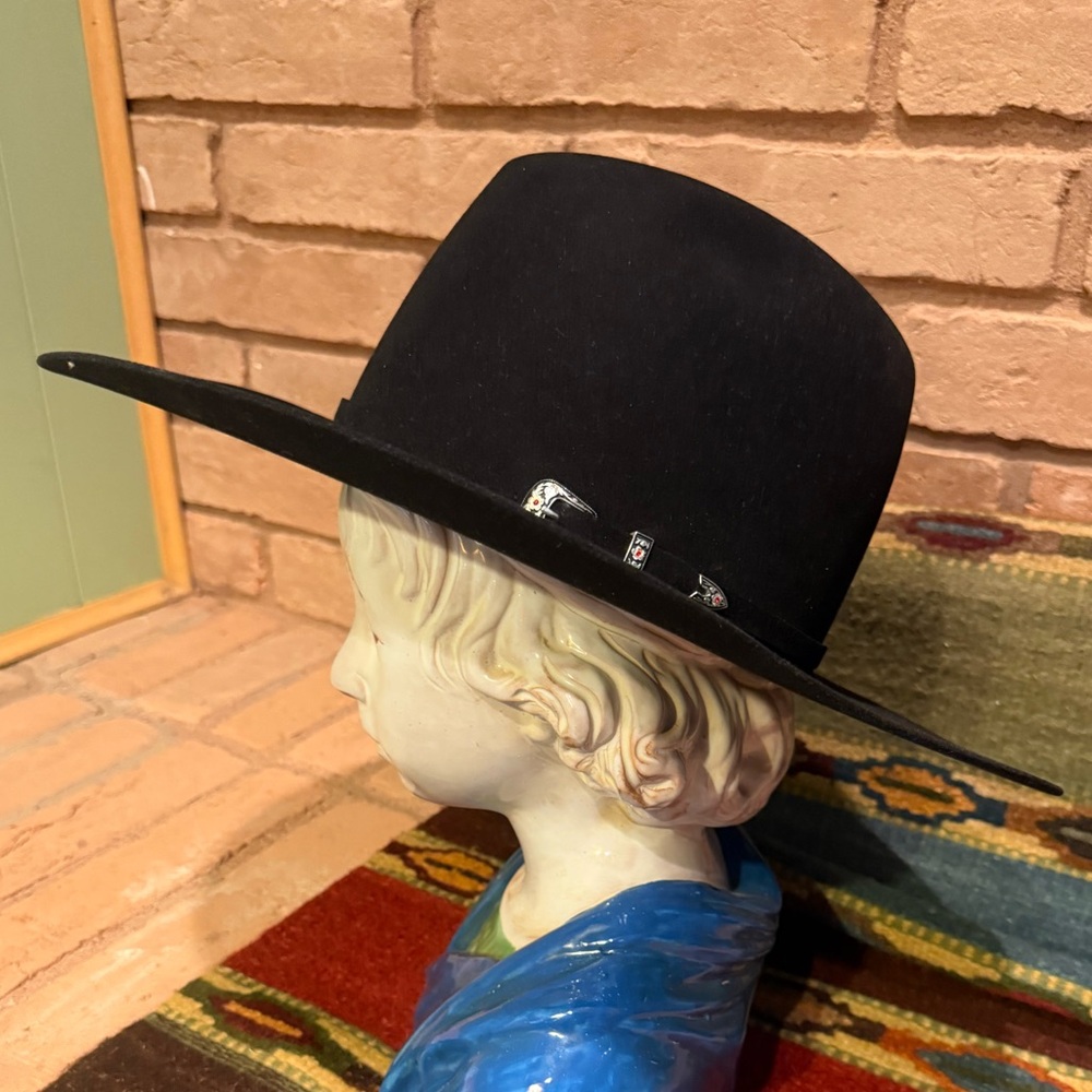 Men’s American Hat Company 20X Black Hat Size 7 3/8 - Picture 2 of 9